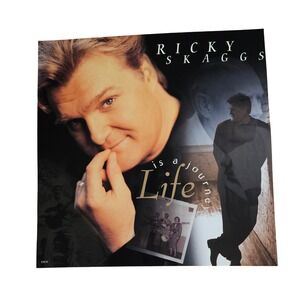 Ricky Skaggs Life Is A Journey 12x12 Double Sided Flat Promo Poster 1997 Country